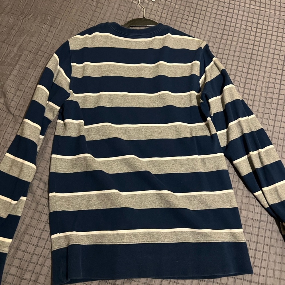 The Hundreds Navy and Gray Striped Shirt